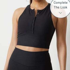 Abercrombie YPB sculptLUX Plunge Henley Slim Tank